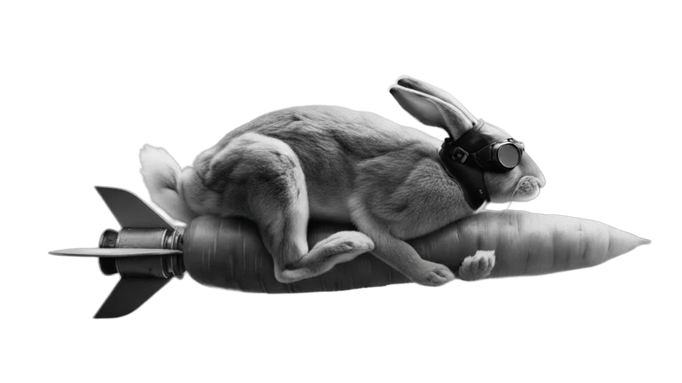 Fast Track Rabbit Mascot